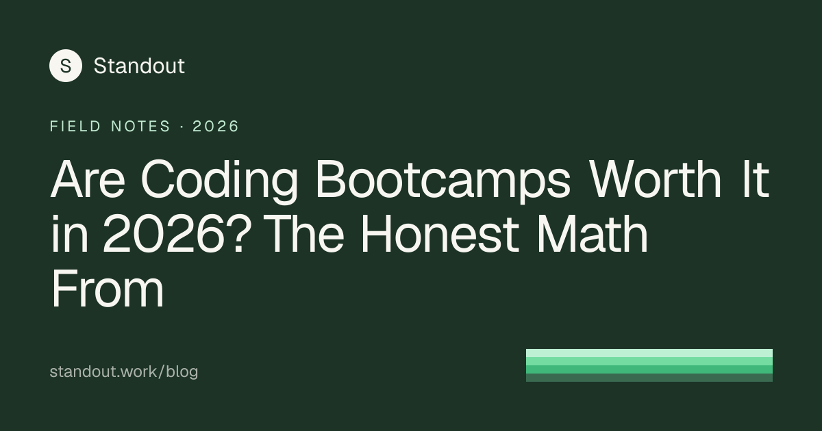 Are Coding Bootcamps Worth It in 2026? The Honest Math From | Standout