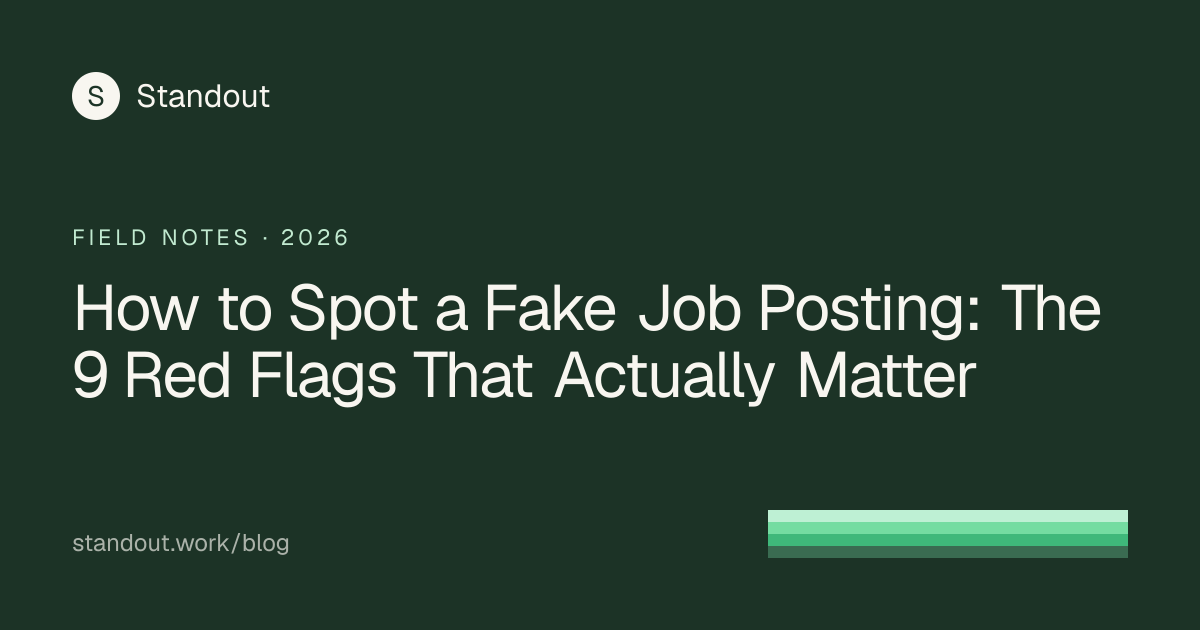 How to Spot a Fake Job Posting: The 9 Red Flags That Actually Matter ...
