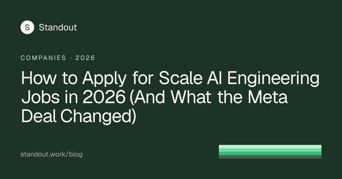 How to Apply for Scale AI Engineering Jobs in 2026 (And What the Meta ...